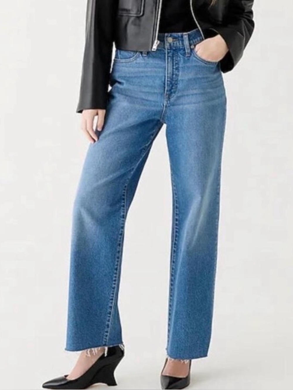 J. Crew Slim Wide-Leg Jean in Lakeshore Wash Size 29 - Picture 13 of 13